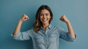 ai generated, woman, success